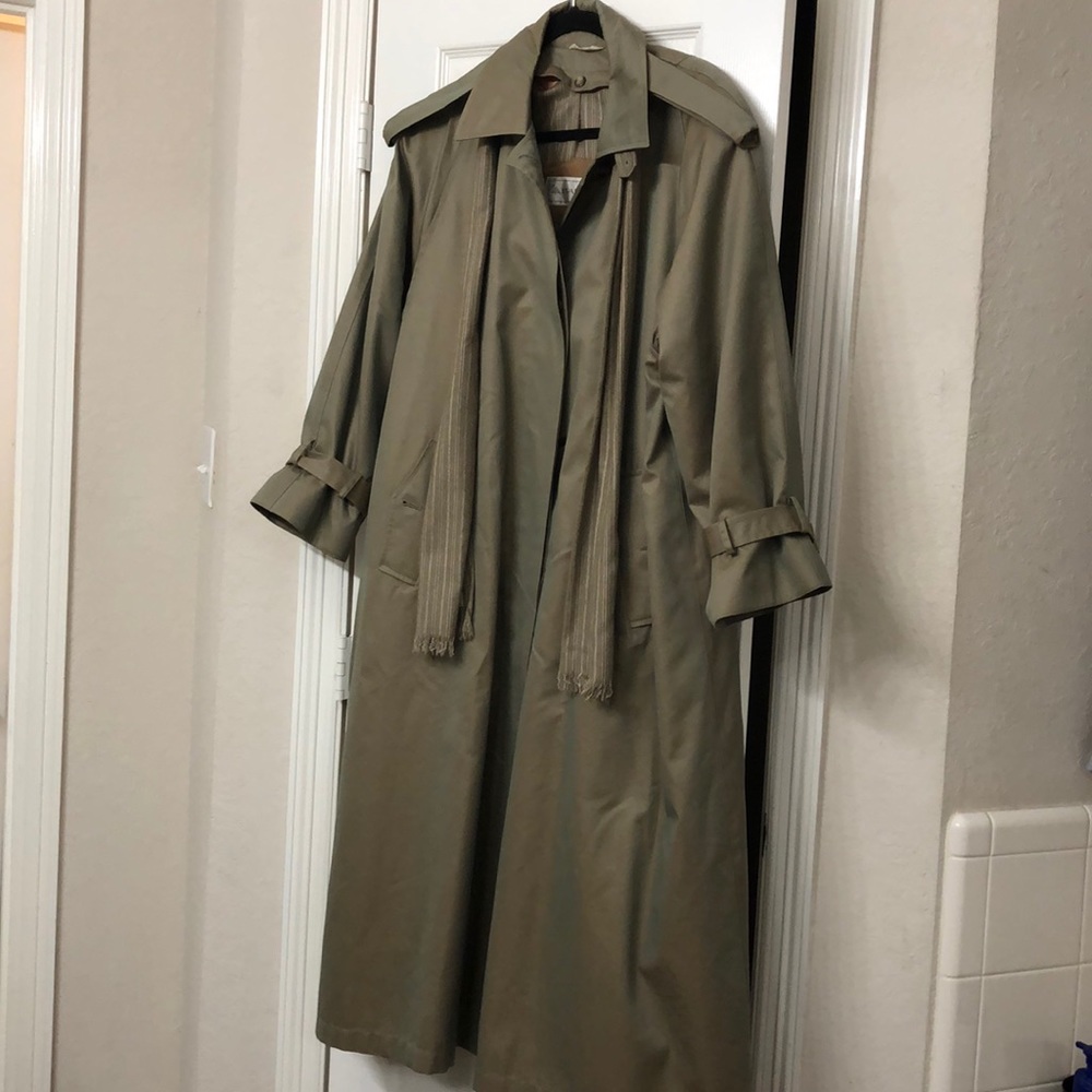Evan Picone Womens Trench Coat
